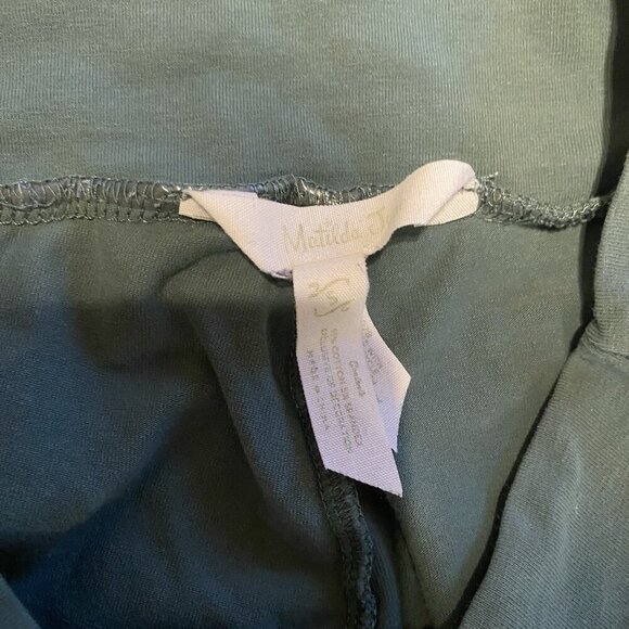 Matilda Jane Pants Women's Small Olive Big Ruffle Wide Leg Mid Rise Pull On - Picture 2 of 2